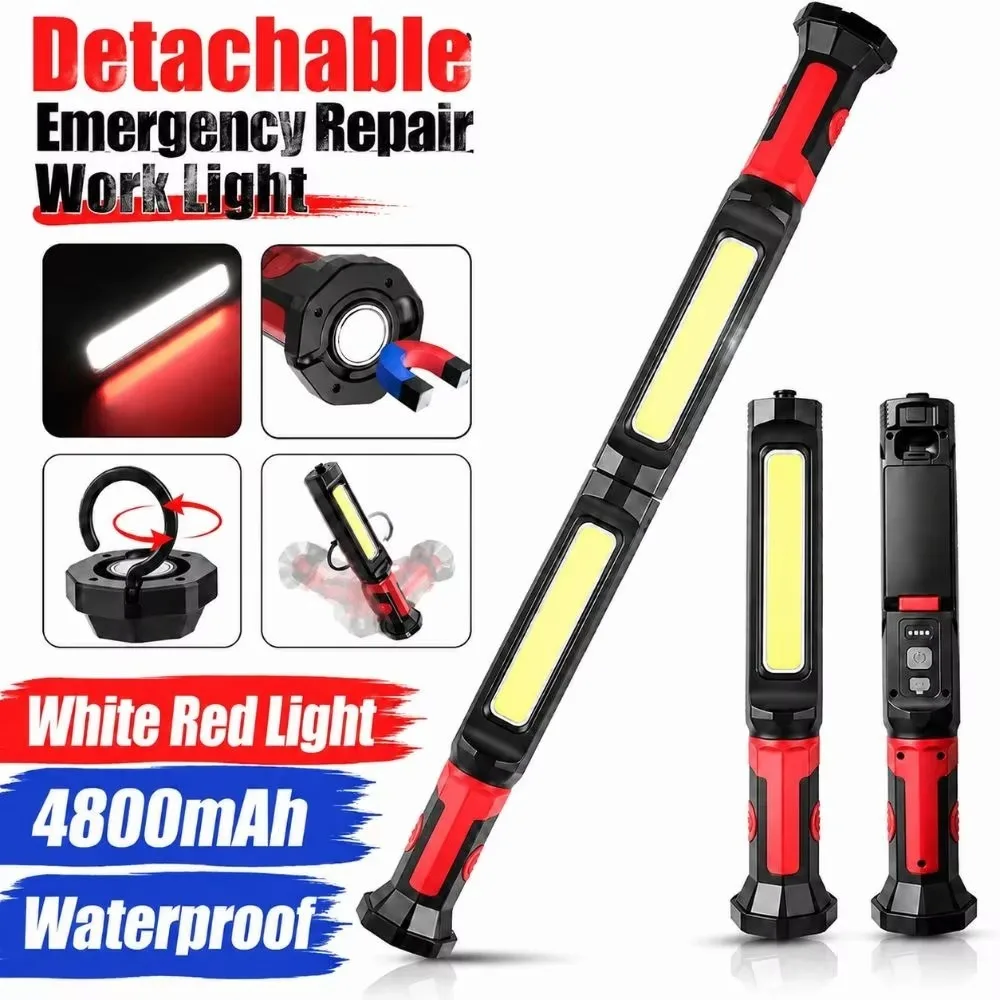 new-detachable-magnetic-led-flashlight-emergency-repair-work-light-waterproof-rechargeable-torch-with-white-red-warning-light
