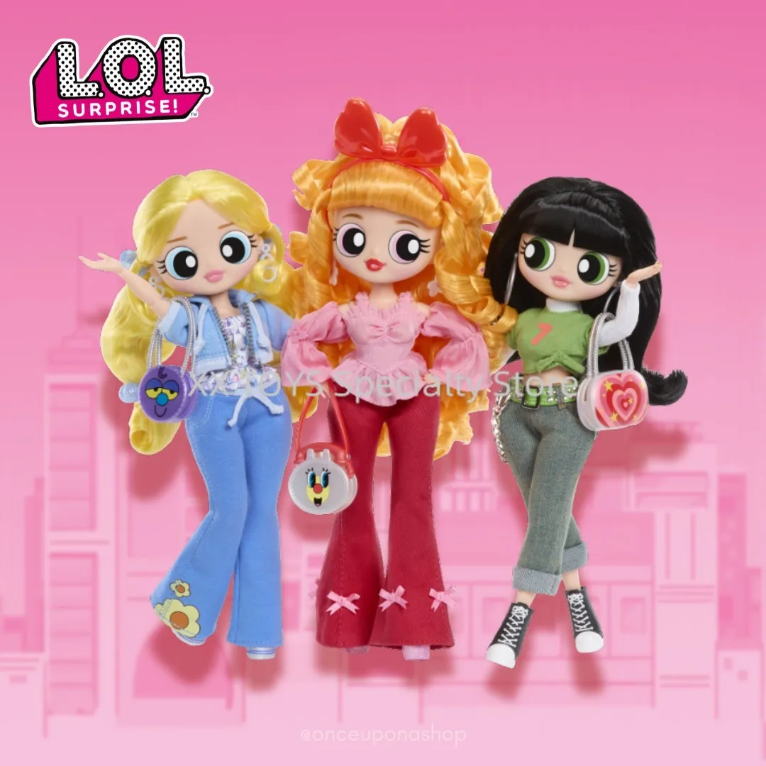 L.O.L. Surprise! OMG The Powerpuff Girls Doll Bubbles Blossom Buttercup Fashion Doll Children's Birthday Gifts Collectible Toys