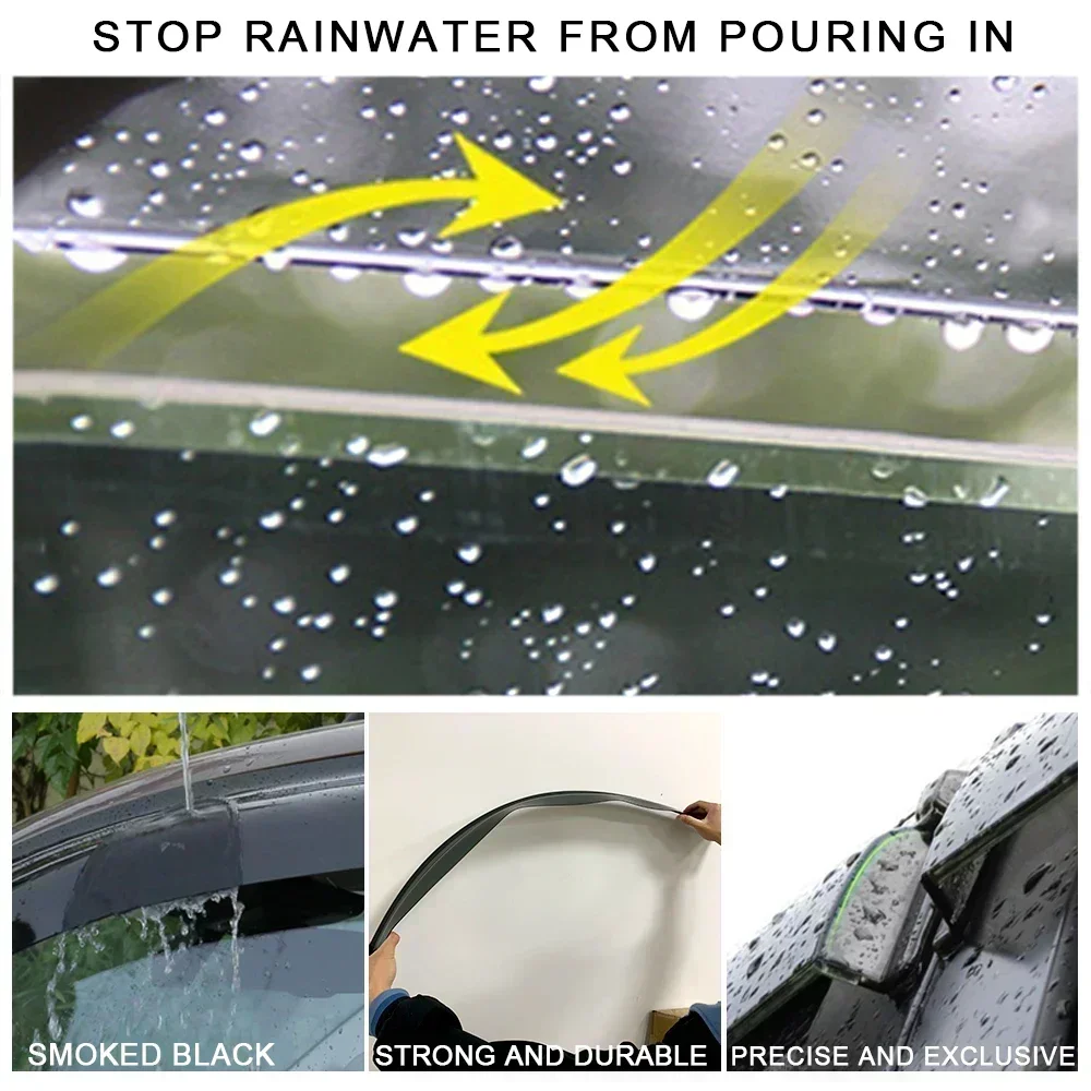 Window Visor for SUBARU Crosstrek GP XV 2012 2013 2014 2015 2016 2017 Wind Deflectors Rain Guards Door Visor Vent Shades - Image 3