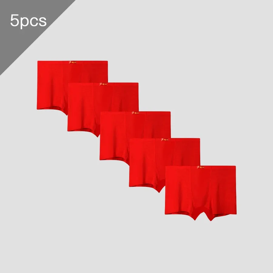 

5PCSMen's underwear, men's briefs, gifts for men in the year of their zodiac sign, thin four-cornered trousers, and underpants