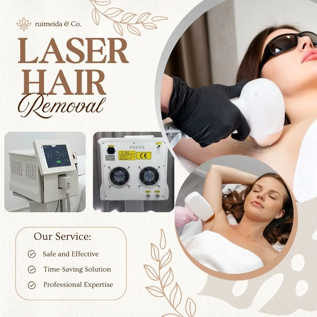 

Professional Freezing Point Laser Hair Removal Machine 7558081064nm Painless Permanent Skin Rejuvenation Device Hot Sale
