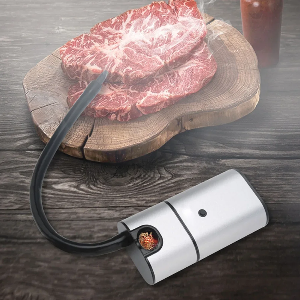 

1Set Handheld Smoke Infuser Portable Kitchen Smoker for Food Meat Cocktails Molecular Cuisine Cold Smoking Smoke Infuser