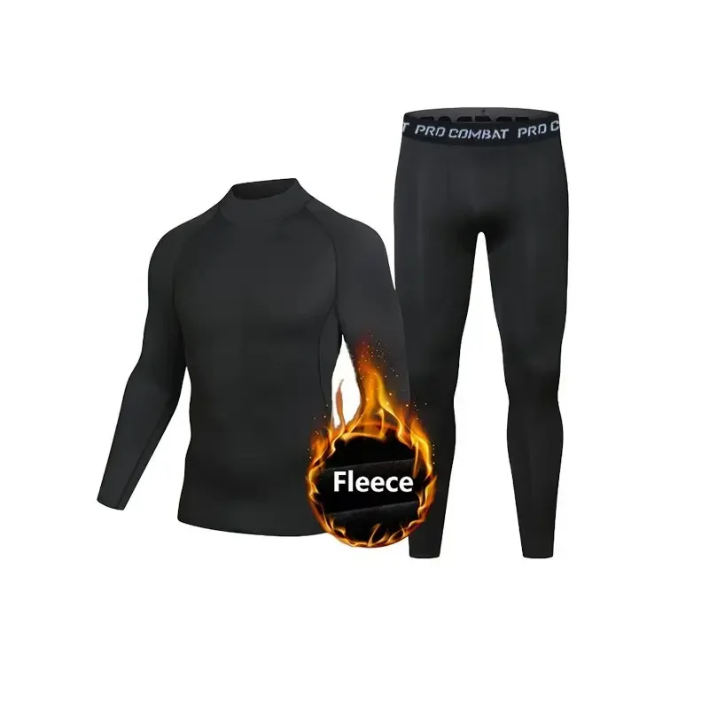 

Men's warm sportswear sets, training tight-fitting leggings, quick-drying sportswear tops and T-shirts, gym fitness exercises