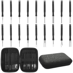 18 Stuks Auto Terminal Removal Kit Reparatie Inspectie Tools Auto Kabel Plug Verwijderen Pin Puller Elektrische Draad Krimp Demontage Tools