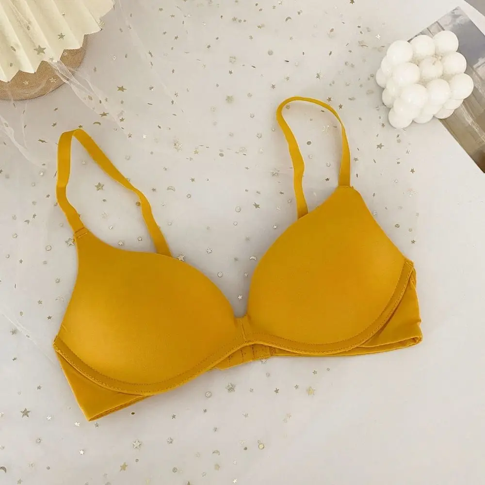 

Comfortable Adjustable Push Up Bra Shockproof Anti-sagging Wireless Deep V Bra Lingerie Seamless Underwear Party