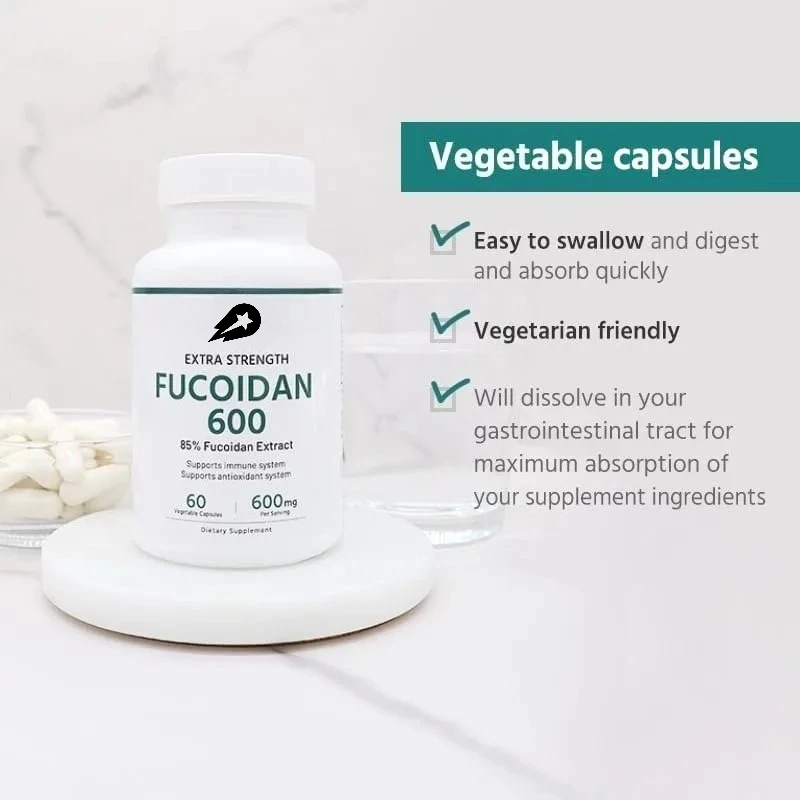 

Fucoidan 600 мг 60 капсул — поддерживает иммунитет и антиоксидантное здоровье.