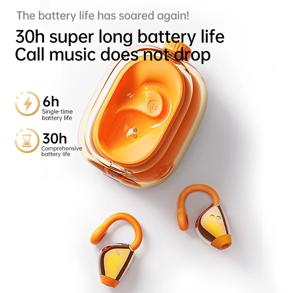 JM47 Auricular Bluetooth 6.0 Auriculares inalámbricos deportivos con cancelación de ruido Auriculares de colores de dopamina