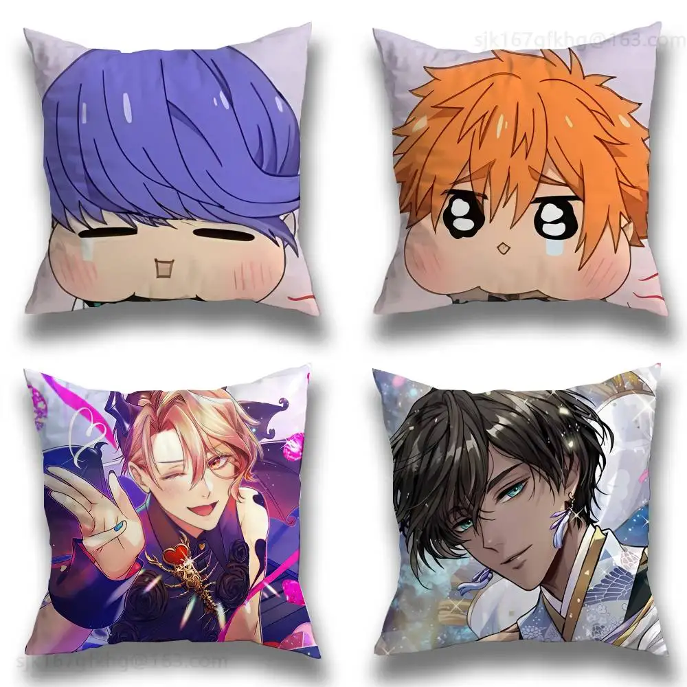 

Game O-Obey Me Pillow Case Sofa Living Room Bedroom Headboard Backrest Cushion Square Cushion Nap Time