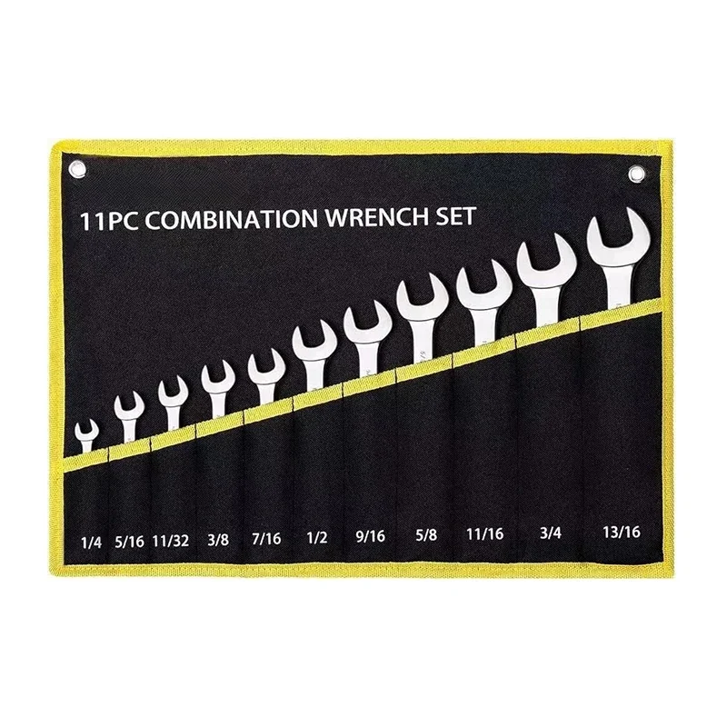 11 PCS Wrench Set Dual-purpose Hand Wrenches Mechanical Workshop Manual Wrench DIY Portable Repair Worker Versatile Spanner