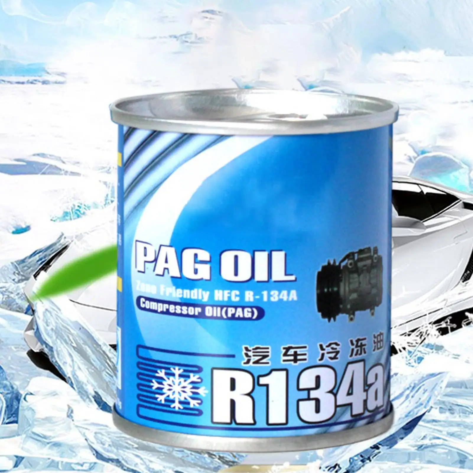 Автомобильный хладагент переменного тока, 70 г, охлаждающая жидкость переменного тока R-134a, хладагент для автомобиля, грузовика, автобуса, компрессор кондиционера, система кондиционирования хладагента, масло переменного тока