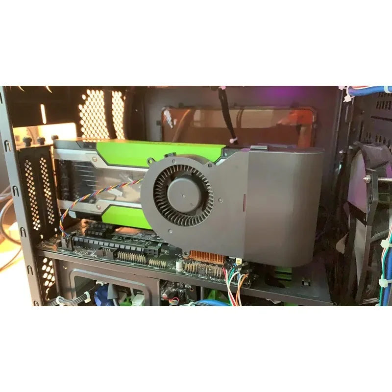 N+ New 13cm Large Turbo Cooling Fan Mod, Compatible with for NVIDIA for Tesla P40 P100 M40 GPU