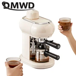 Electric High Pressure Steam Espresso Maker Semi-automatic Italian Coffee Machine 5bar Cappuccino Milk Frother Bubble Foam Cafe