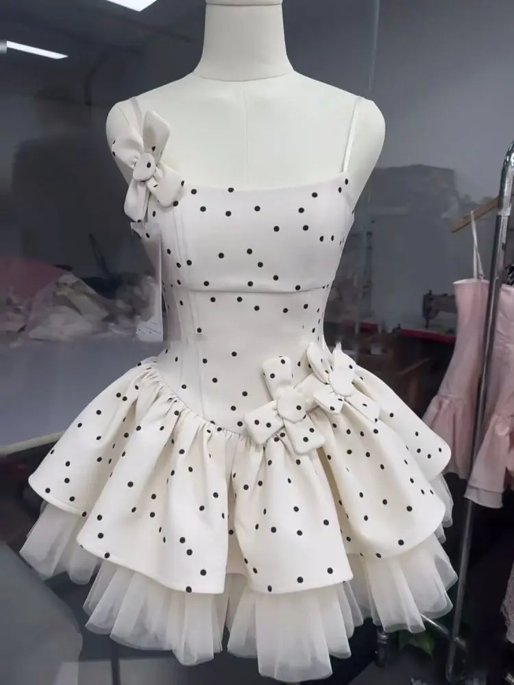 Japanese Sweet Lolita One Piece Dress Women Elegant Slim Fit Y2k Mini Dresses Girls Streetwear Harajuku Fashion Dress Summer