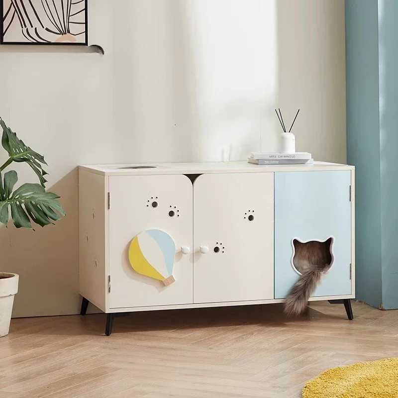 Scientific toilet series, large cat toilet, hot air balloon, deodorizing fully enclosed multi-entrance cat litter box