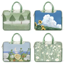 Laptop Bag Laptop Sleeve Case 13 14 15.4 15.6 Inch PU Shockproof Case Handbag Multipurpose for Macbook/Dell/HP/Asus Carrying Bag