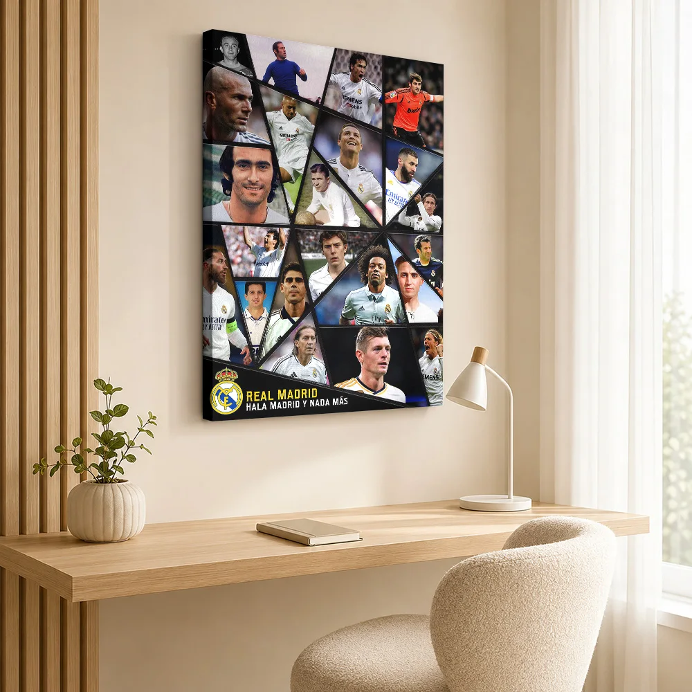 Toni Kroos Soccer Action Canvas Poster Monochrome Canvas Wall Art With Customized Photo For Teen Bedroom Ideal Supporter Gift