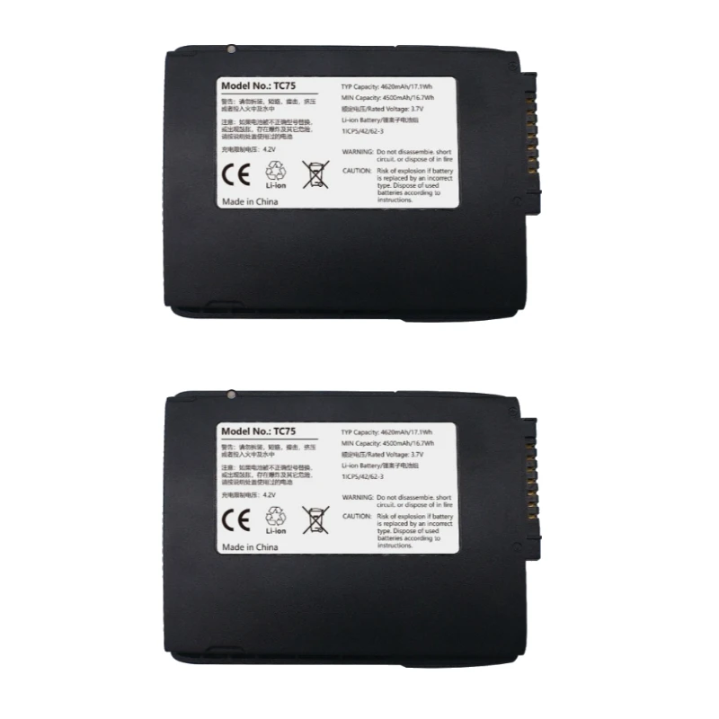 3.7V 4620mAh TC75 Lithium Battery for Zebra TC70 TC75 TC77 Series PDA Barcode Scanner PDA Data Acquisition Terminal Batteries