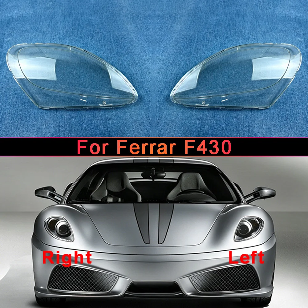 

Car Front Headlight cover For Ferrar F430 Car Accessories Lampshade Head Lampe Cover Car Front Headlight Lens Cover Lights Shell