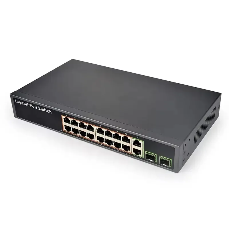 

Коммутатор PoE PSE3216S 250 Вт, высокая мощность, стандарт IEEE802.3af/at, 48В, 16+2+2SFP, 16 портов, полностью гигабитный, 8K MAC, VLAN