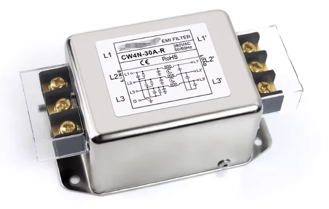 EMI Purification Power Filter CW4N-30A-R Three-phase Three-wire Anti-interference AC 380V