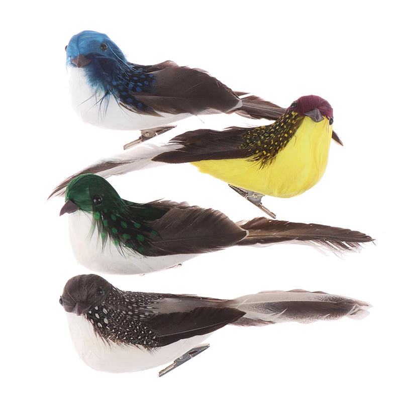 1pc Fake Craft Birds Artificial Foam Feathers Mini Bird Simulation Birds Models WeddingTable Birthday Party Decorations