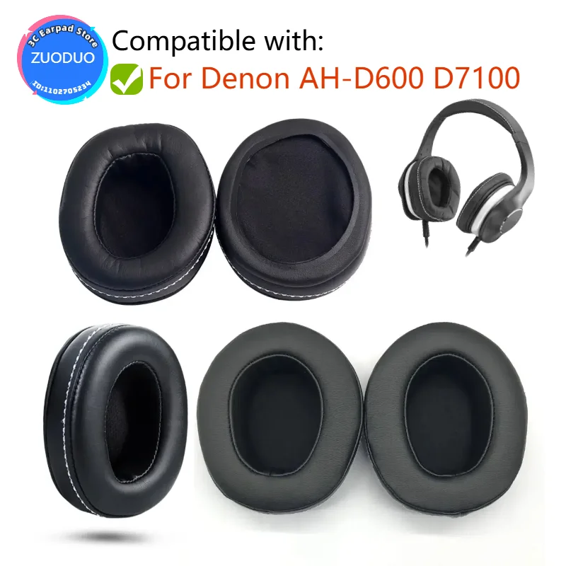 

Earphone pads For Denon AH-D600 D7100 replacement Earpads headphones Earmuffs Memory