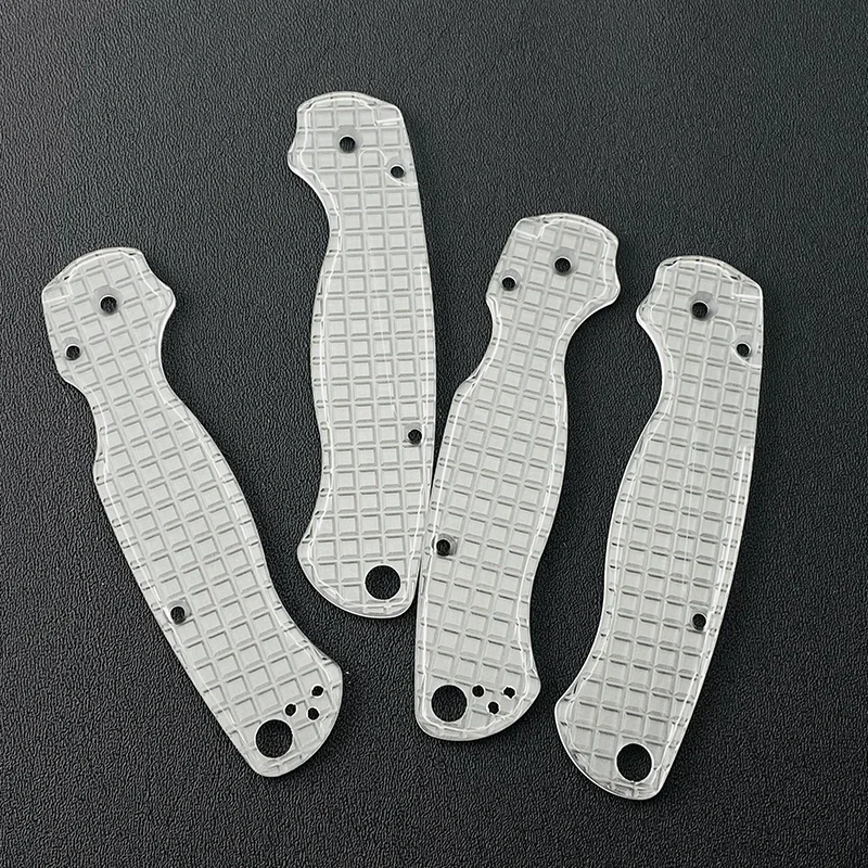 1 paio di bilance per manico di coltello pieghevole in acrilico su misura per coltelli originali Para2 C81 materiale patch accessori fai da te