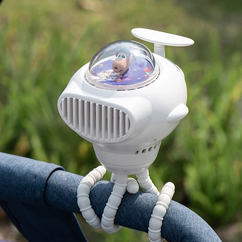 مروحة كهربائية محمولة باليد للمنزل ، مروحة محمولة متعددة الأغراض ، كرتون جميل ، شحن USB ، تبريد الهواء