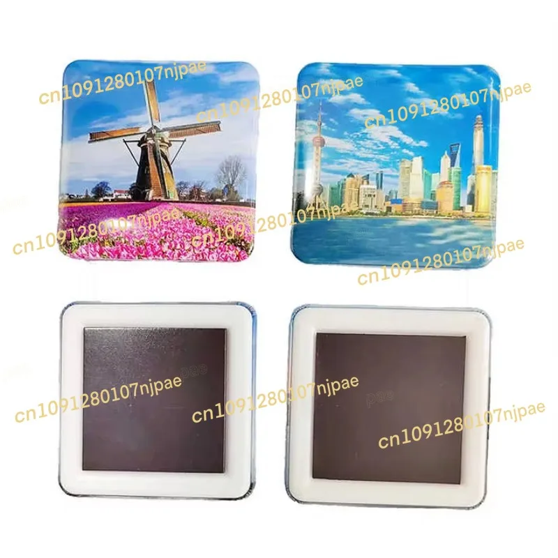 

In stock 2025Square 2*2 Inch Badge Making Machine+Cutter +200 Pcs Fridge Magnet Material