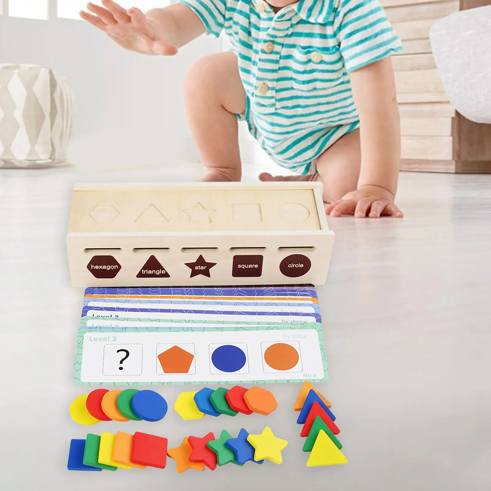 

Деревянная игрушка-сортировщик для детей 3-5 лет