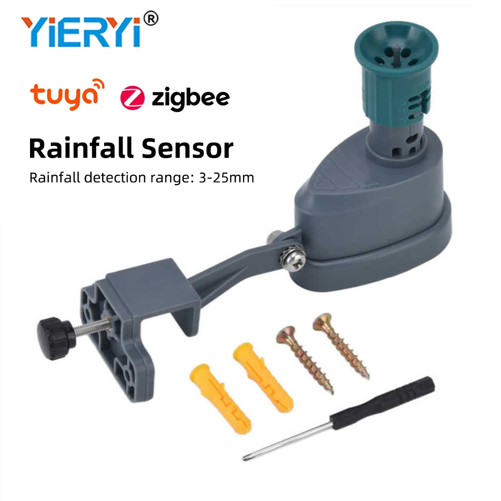 Tuya Zigbee Rainfall Detection Wired Rainfall Sensor Irrigation Water Timer Accessories Home Garden Connected Devices Kit