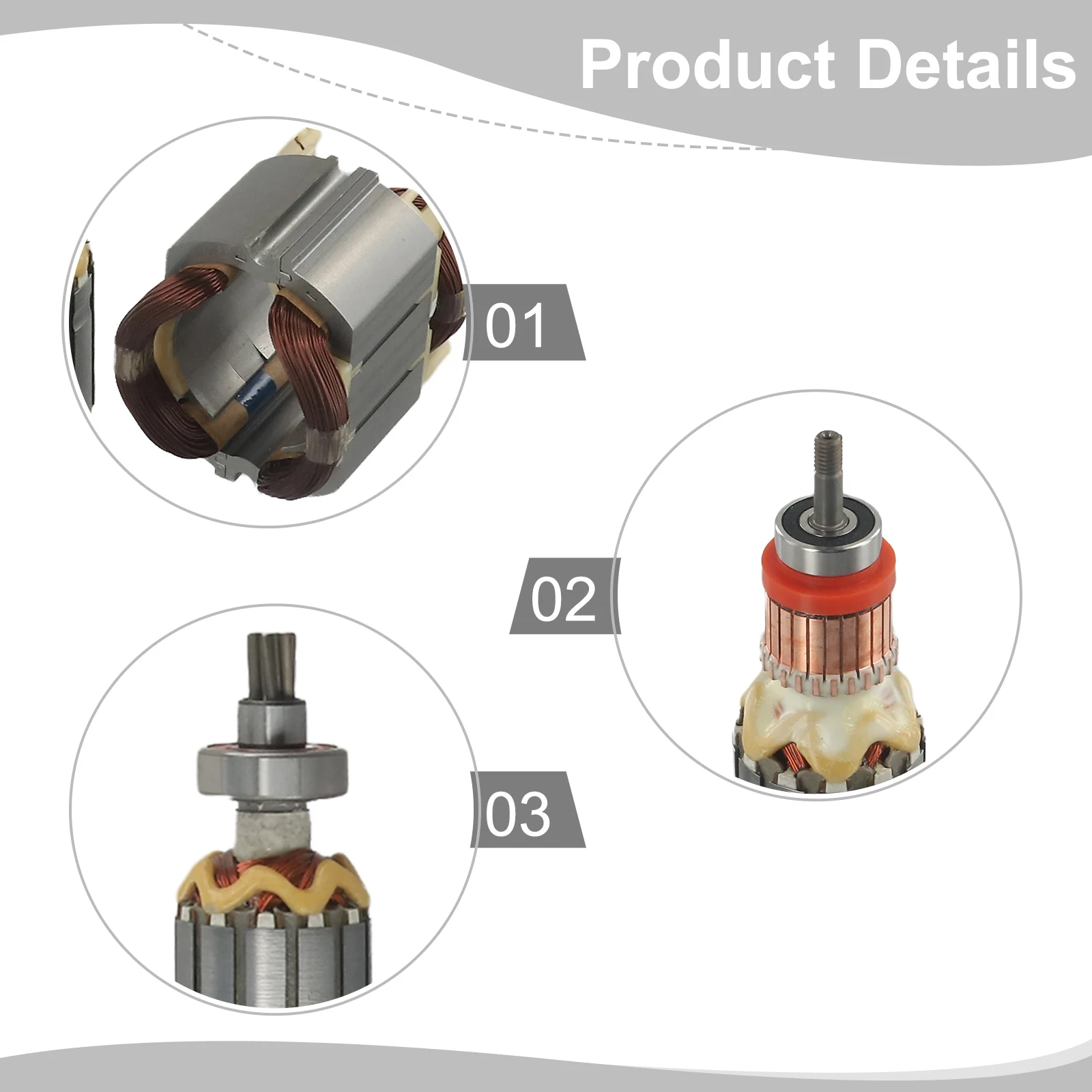 

Upgrade your device's efficiency with Rotor Stator and Carbon Brush Set for HR4001C HR4010C HR4011C 5138884 6257586