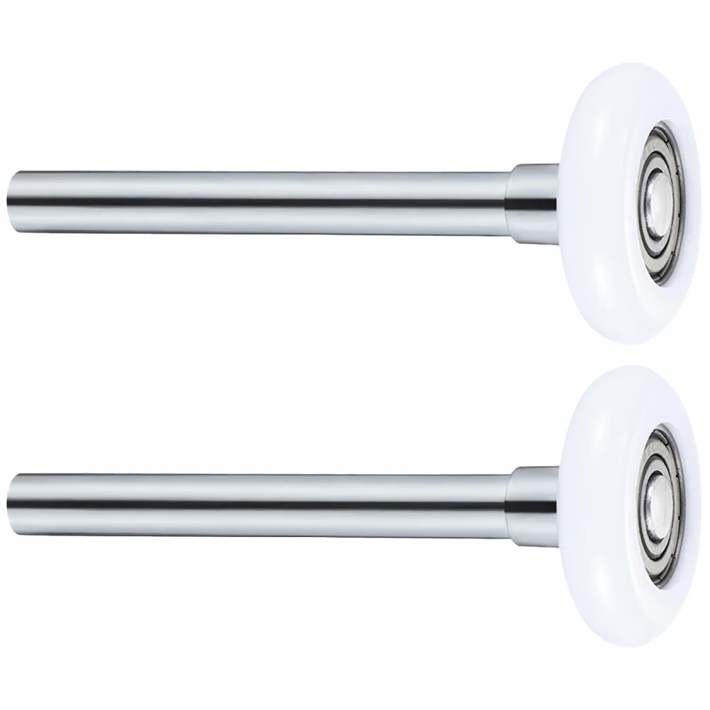 Rullo per porta in nylon da 2 pezzi in acciaio rinforzato per rulli per porta del garage con stelo Porte da garage da 7 piedi Rulli di ricambio silenziosi e durevoli