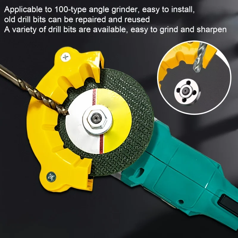Adjustable Angle Electric Grinder 4-12mm Drill Bit Sharpener Portable Polishing Tool Universal Grinding Machine For Bits Chisels