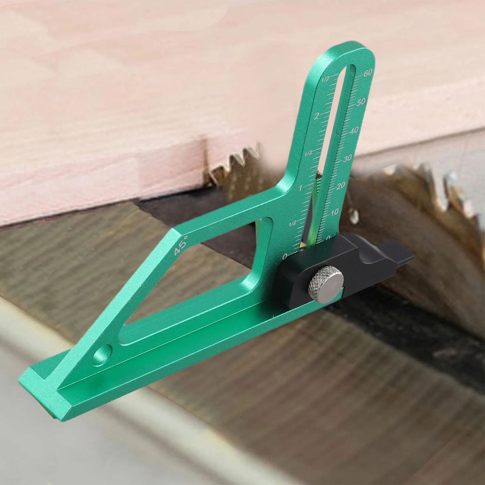 

Измеритель высоты для деревообработки, регулируемый высотомер для столярных работ, диапазон измерения 0-60 мм