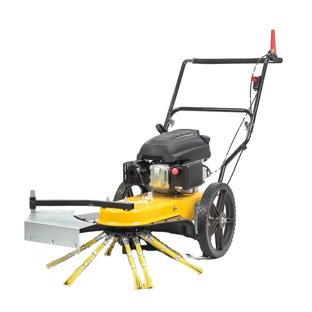 Lucky Store Exclusive Products——High Quality Manual Grass Mower Two Wheel Hand Push Brush Cutter