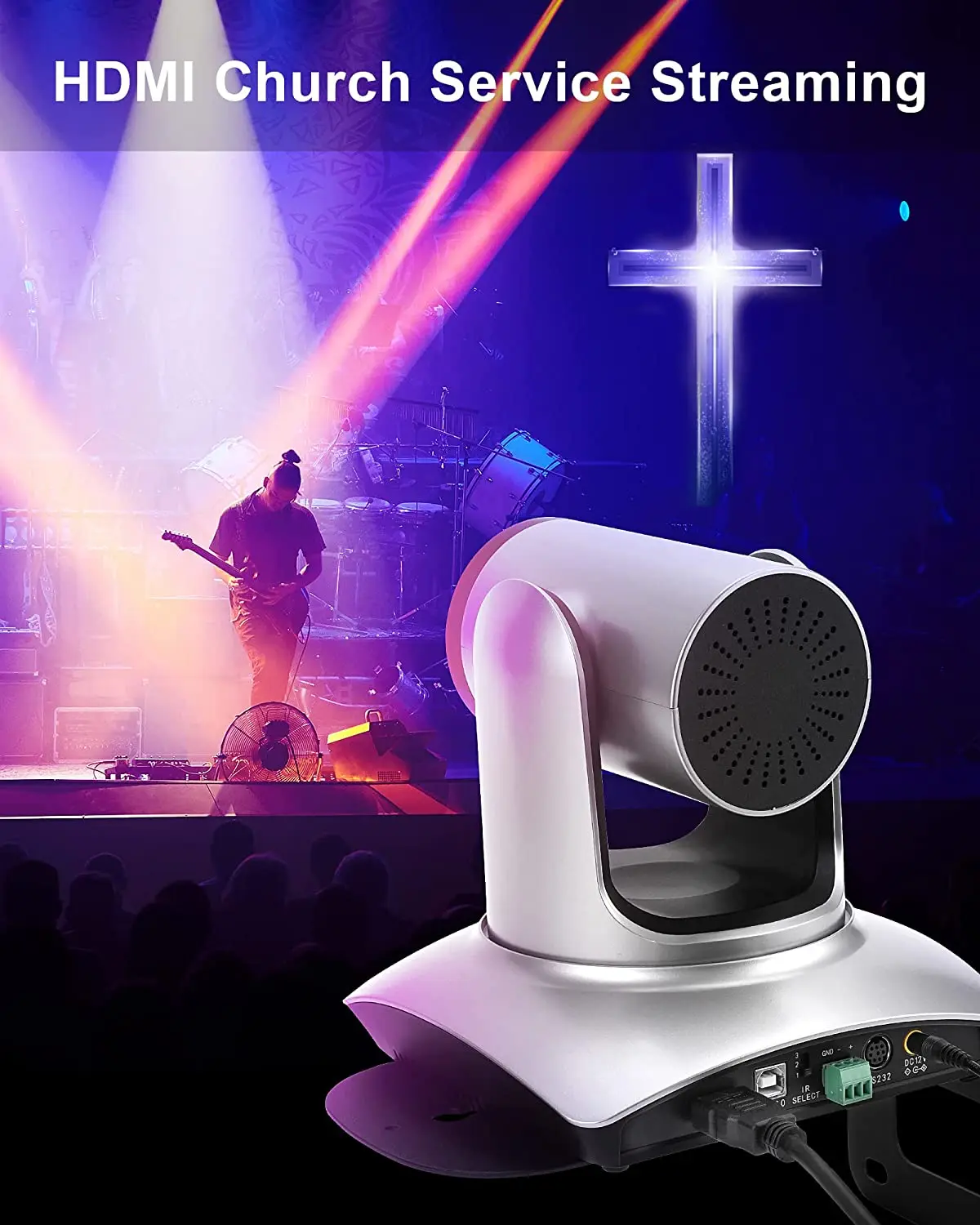 FoMaKo OEM ODM HD MI PTZ Camera 12X Optical Zoom FOV 72.5 Degree Wide Angle Live Streaming Camera USB 1080P 60FPS PTZ Camera