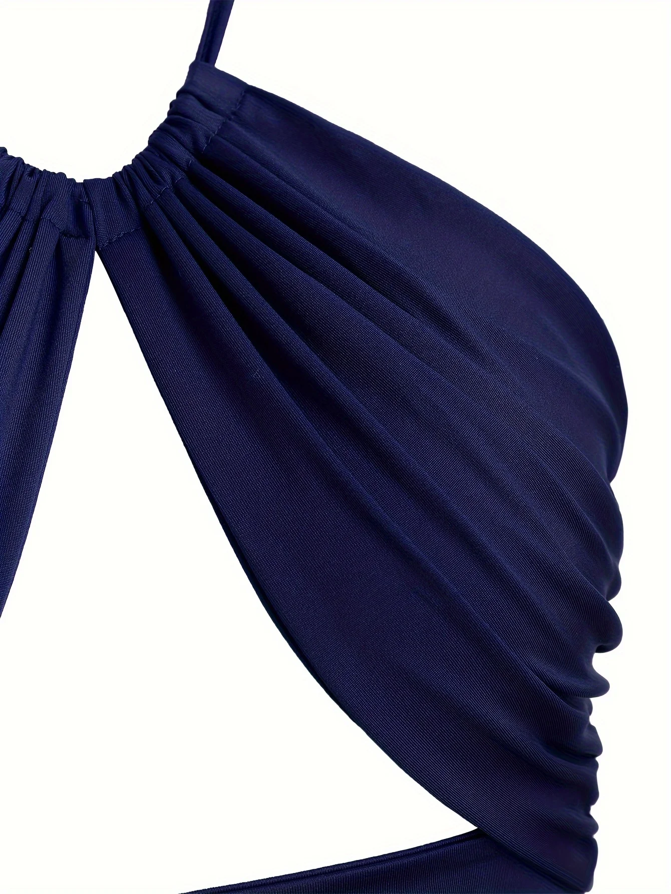 Europe and the United States solid color hanging neck small tube top hollowed out umbilical slim hot girl suspender vest