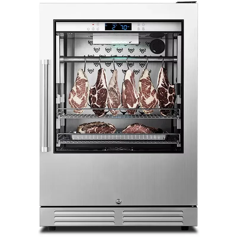 

48W2 168L Intelligent Dry-aged Steak Cabinet Stainless Steel Western Food Refrigerator Household Fresh Display Cabinet Home Use