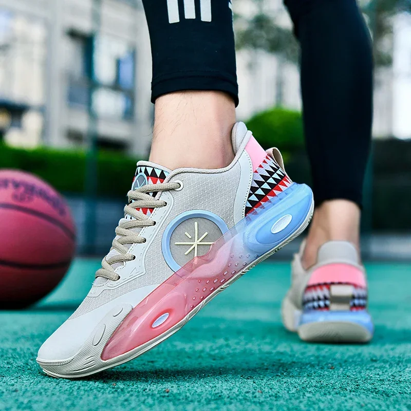 أحذية كرة السلة الجديدة عالية الجودة ممتصة للصدمات، خفيفة الوزن، أحذية كرة السلة للشباب ذات الرقبة المنخفضة #5