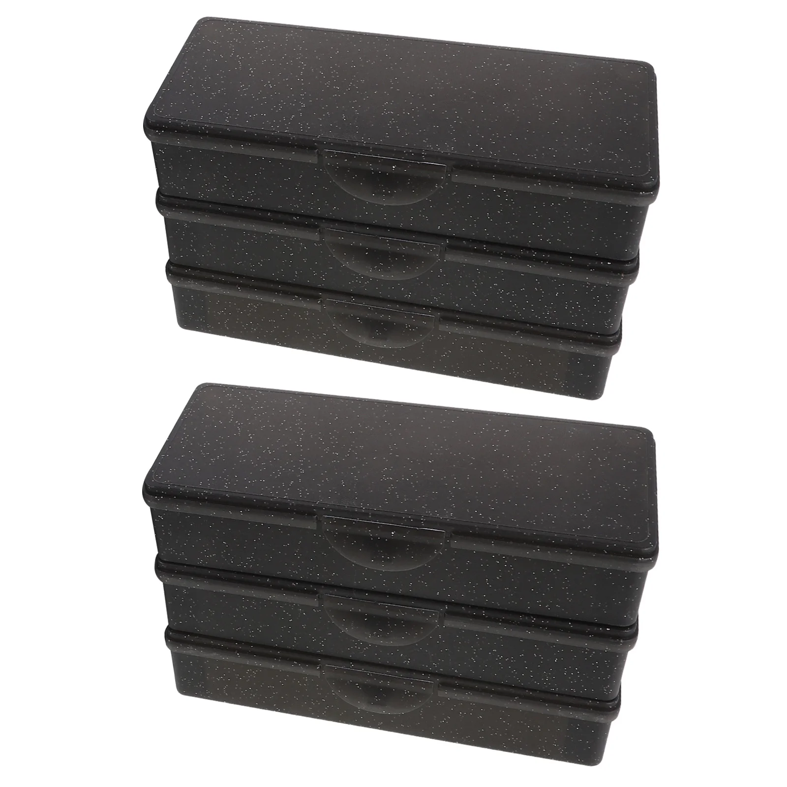 

6Pcs Makeup Storage Boxes Portable Plastic Organizer Hinged Lid Multipurpose Case Travel Jewelry Office Supplies Small Tools