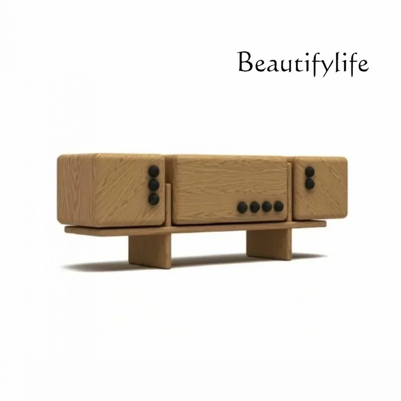 X Nordic Creative Modern Dice, Side Cabinet, Locker, Antique Log Household Storage Cabinet, Entrance Cabinet