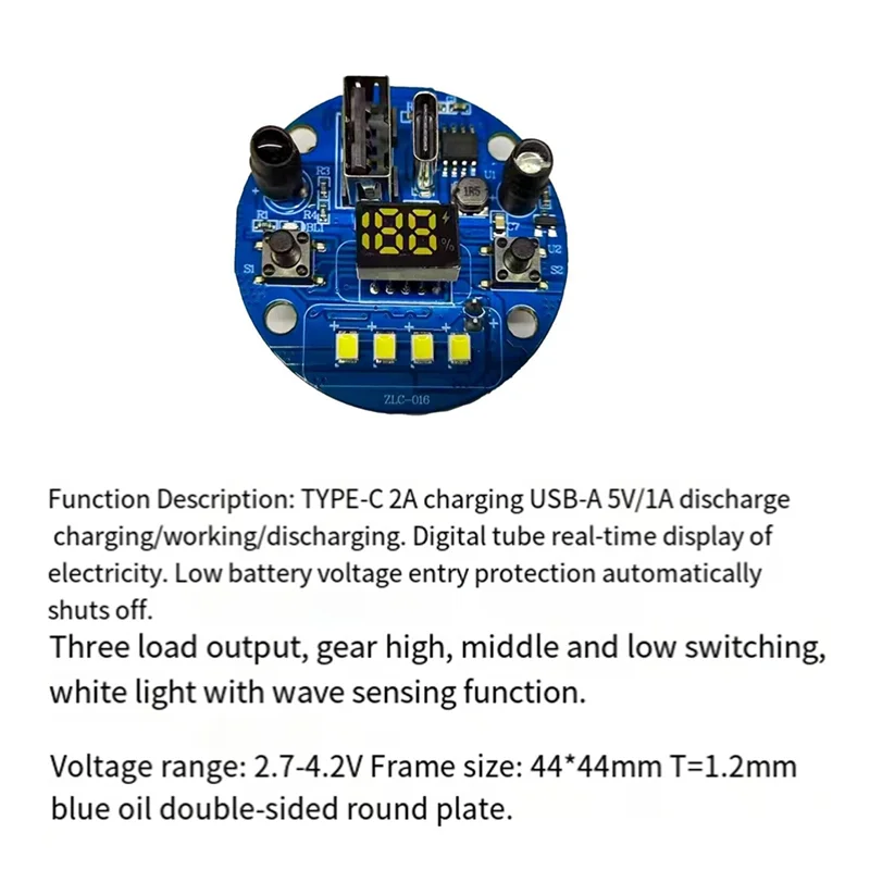 A06F-For مصباح الصيد أربعة مصدر الضوء سائق لوحة دوائر كهربائية بدون أجزاء بلاستيكية الملحقات 5 فولت/1A #3