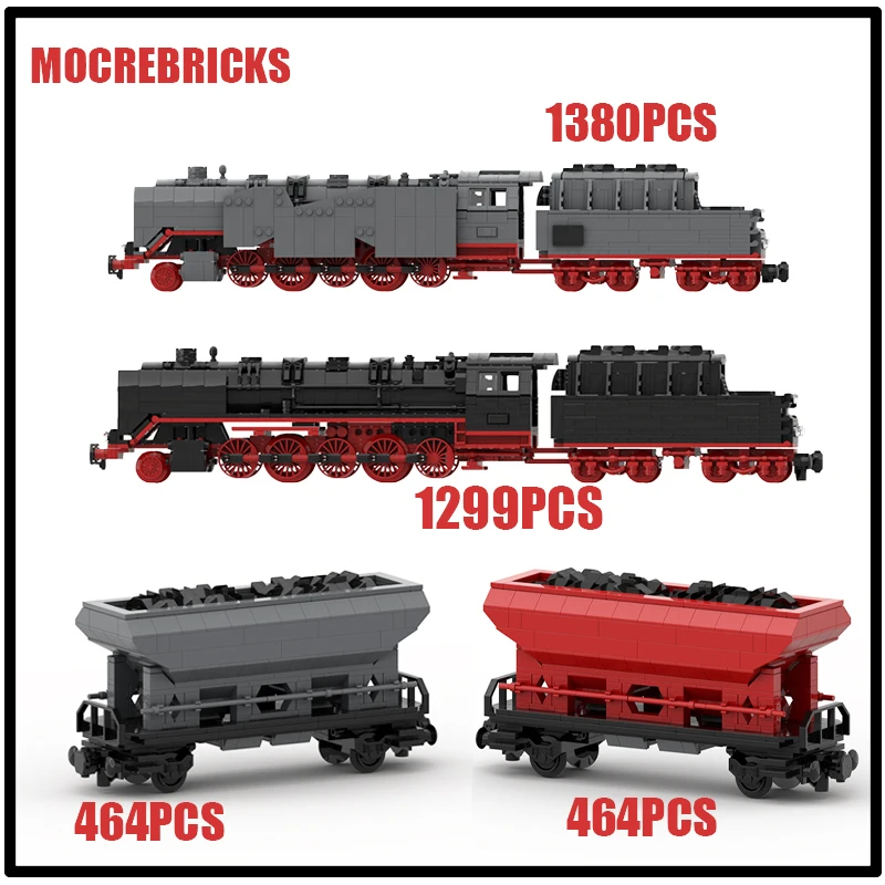 

City Railway Series DR-Baureihe 50 Steam Locomotive (8w)Trains MOC Model Building Blocks Children's Assembly Toys Bricks
