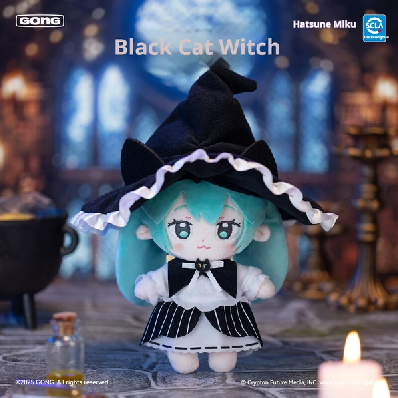 Oryginalne, dostępne od ręki pluszaki Hatsune Miku z serii Halloween Diary, figurki anime w pudełku niespodziance, urocze ozdoby na biurko, zabawki, prezenty świąteczne.