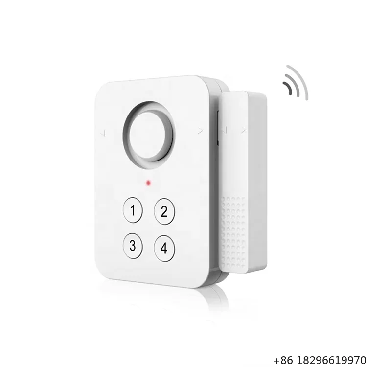 Smart WiFi ABS Keypad Door Sensor Plastic Contact Window Open Alert Home Security System with App Notification