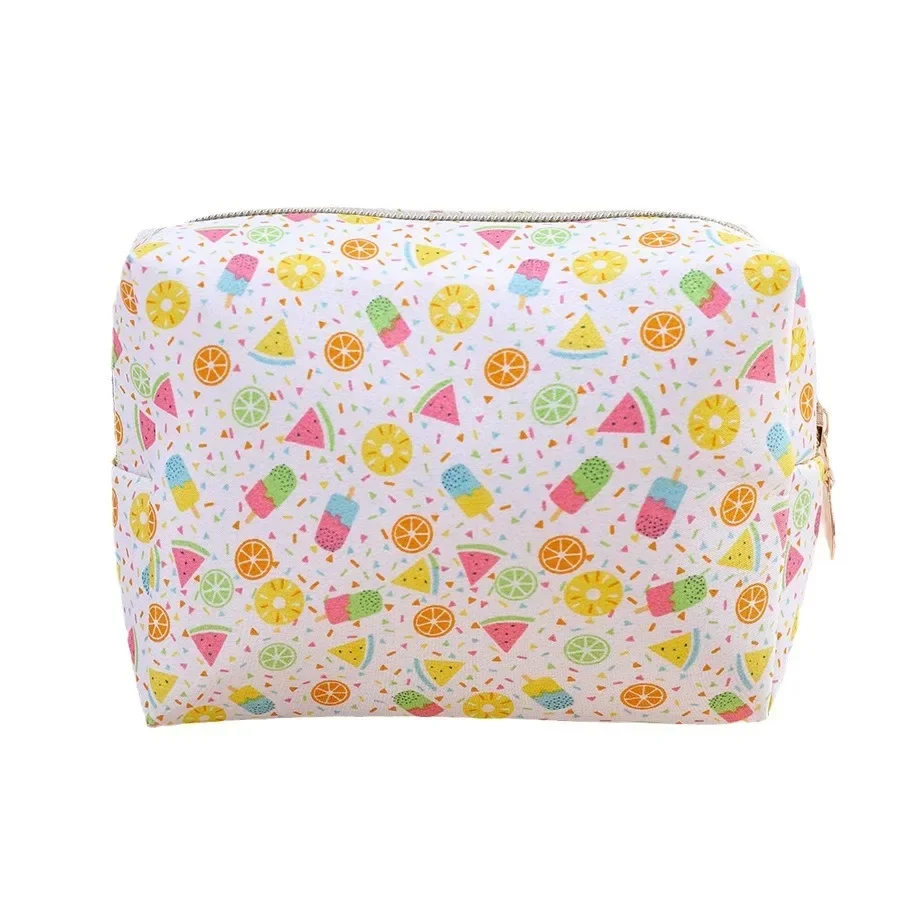 Borsa per cosmetici con stampa di frutta di moda borsa per il trucco da donna borsa per cosmetici da viaggio portatile borsa per il trucco femminile