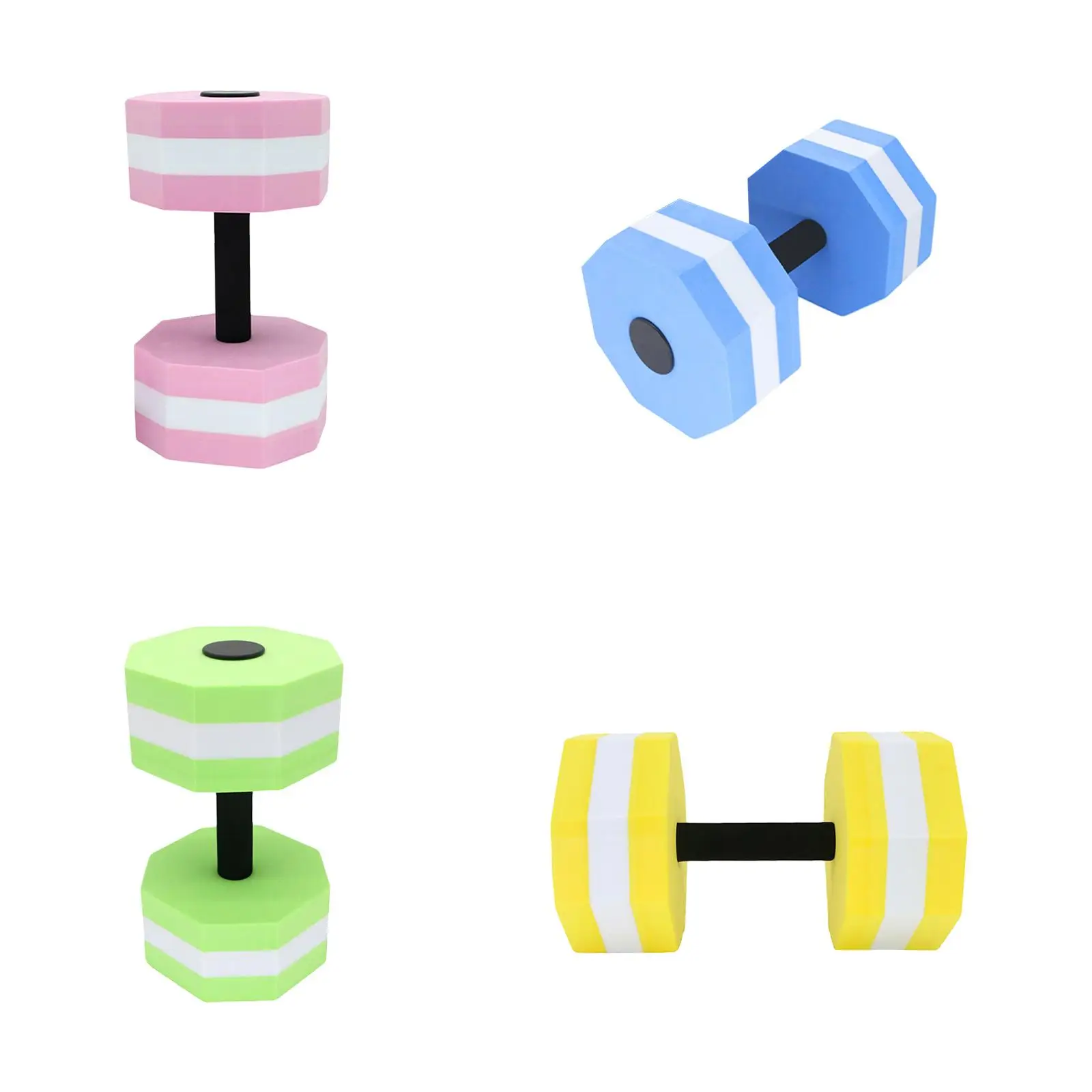 Aquatic Dumbbell Bar Swimming Barbell Hand Bar EVA Water Floating Dumbbells