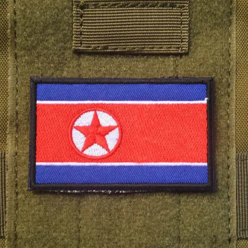 Asian Flag Badge Korea Palestine Afghanistan UAE Philippines Singapore Saudi Arabia Qatar Embroidery Tactical Patch Sewing