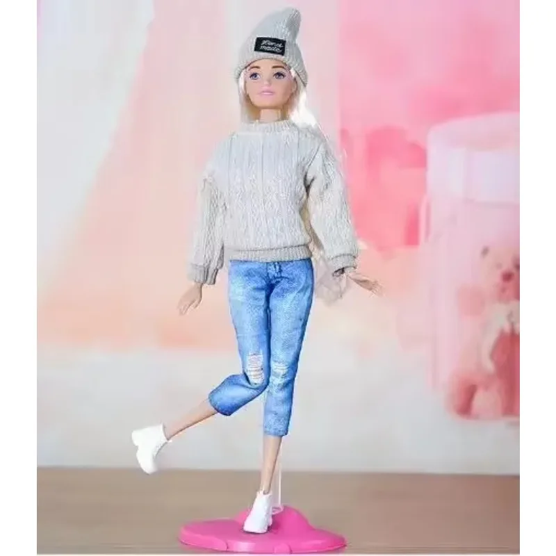 Acessórios de brinquedo presente calças chapéus roupas ternos tops para suas bonecas BB FR escala 1/6 BBIKG05